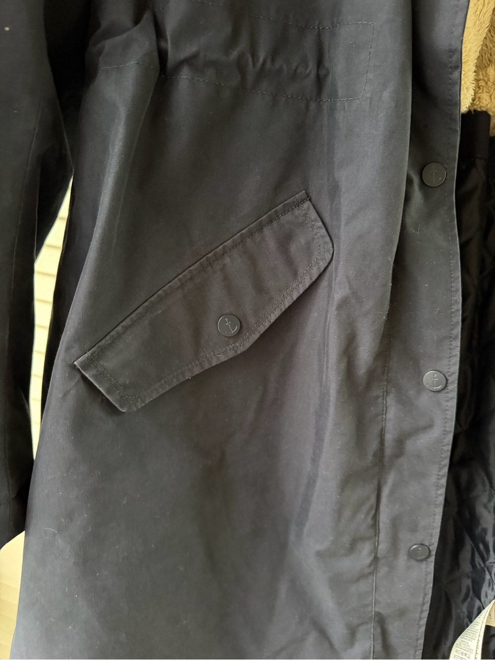 Seasalt Cornwall Plant Hunter Women's Navy Hooded Parka Coat - Picture 5 of 10